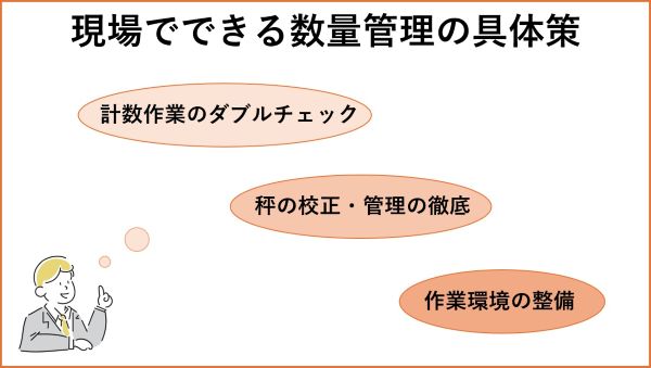 数量管理の具体策